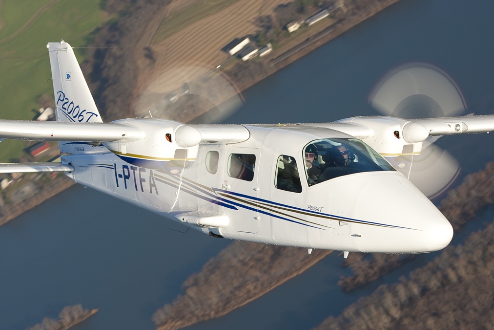 The Twin Tecnam P2006T is used for multi engine training at Rexair